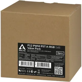 Arctic P12 PWM PST A-RGB 0dB schwarz, 3er-Pack (ACFAN00232A)