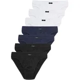 s.Oliver Slip 7er Pack Schwarz / Blau / Weiß M