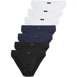 s.Oliver Slip 7er Pack Schwarz / Blau / Weiß M