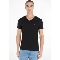 Tommy Hilfiger T-Shirt »V-Shirt Stretch Slim«, schwarz