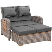 Endorphin Gartenlounge, Gartensofa Bahia Tobago mit Teakholzteilen