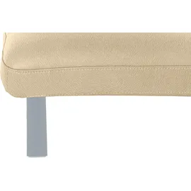 W.Schillig Relaxliege daily dreams Leder/Polyester 65 x 91 x 170 cm beige mit Kissen