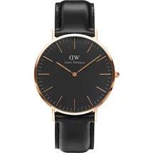 Daniel Wellington Classic Black Sheffield Leder 40 mm DW00100127