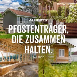 GAH Alberts Zaunpfosten 71-161 mm x 150-190 mm Silber/Stahl