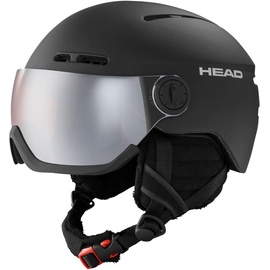 Head KNIGHT Visier Skihelm für Erwachsene, Unisex, Black, M/L