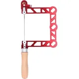 Rosvola - Dekupiersäge, Tischler-Adapterrahmen-Dekupiersäge, Holzgriff, U-förmige Dekupiersäge (5 Zoll)