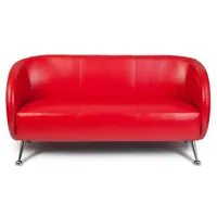 HJH Office Lounge Sofa ST. LUCIA Kunstleder, rot