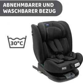 Chicco Unico Evo I-Size, Kindersitz 0-36 Kg, für Kinder von 40 bis 150 cm, homologiert ECE R129/03, Isofix 360° drehbar und neigbar, Gruppe 0+/1/2/3 von 0 bis 12 Jahren, Schwarz