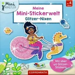 COPPENRATH 95224 Meine Mini-Stickerwelt - Glitzer-Nixen (Mini-Künstler)