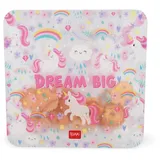 Legami 3er Set wiederverwendbare Snack Taschen - Einhorn