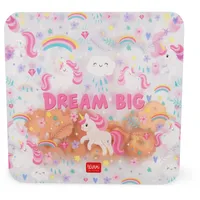 Legami 3er Set wiederverwendbare Snack Taschen - Einhorn