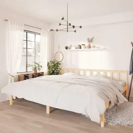 vidaXL Massivholzbett 180 x 200 cm Braun