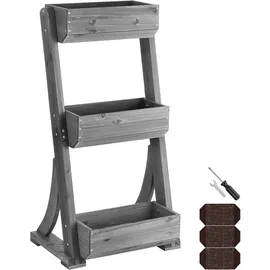 Tectake Vertikalbeet 3 Etagen 60 x 49 x 140 cm