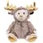 Atmosphera Créateur d'intérieur Weihnachtsplüschfigur Bär verkleidet als Rentier 28 cm bunt