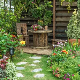 Relaxdays Marienkäferhaus, Holz, Marienkäferhotel Garten, zum Aufhängen, Insektenhotel für Marienkäfer, natur/braun