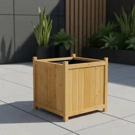 MuCoLa Pflanzkasten 50 x 50 cm Braun