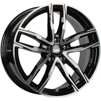 DBV Vienna II 8,5 x 19 5 x 120 ET35 Schwarz Glänzend Poliert