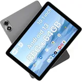 UMIDIGI G1 TAB 10.1 Zoll Tablet, Android 13 Tablet, 8GB RAM (4GB+4GB), 64GB ROM(1TB TF), Tablet Android, RK3562 Quad Core Gaming Tablet mit 6000 mAh Akku, 8MP+8MP, BT5.0, WiFi 6, GMS, Grau