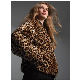 TRIGEMA Sweatjacke »TRIGEMA Steppjacke mit Allover-Leo-Print« 1 Stk.