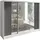 A&J MöbelLand Schiebetürenschrank VIDA 200 x 215 x 59,5 cm Grau