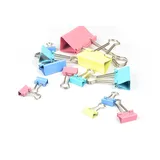 Peach Vielzweck-Klammern | 100 Clips in verschiedenen Größen farbig assortiert | für Haushalt, Büro und Technik | PO111