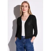 STREET ONE Damen A323386 Strickjacke, Schwarz, 36