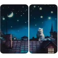 Wenko Herdabdeckplatte Universal Modell Moon Cat schwarz