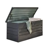 HOME DELUXE Auflagenbox Metallaufbewahrungsbox MEGABOX - Größenauswahl grau