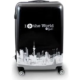 Berwin Bituxx Kofferset 3teilig Design Fly The World Black