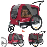 TIGGO Fahrradhundeanhänger DOGGYHUT® Hundefahrradanhänger Hundeanhänger Fahrradanhänger rot