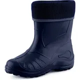 Ladeheid Kinder Mädchen Jungen Federleichte EVA Thermo Gummistiefel Gefüttert KL058 (Dunkelblau, 28 EU)