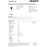 RAFI 1.10.001.011/0205 Drucktaster 250V 0.7A tastend (L x B x H) 19 x 19 x 29.7mm 1St.