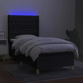 vidaXL Boxspringbett 100 x 200 cm Schwarz