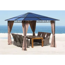 Quick Star Seitenwand-Set für Hardtop Pavillon 4 Stück 3 x 3 m Braun