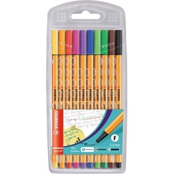 STABILO point 88 Fineliner 10er Etui Standardfarben