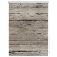 Lichtblick Rollo Klemmfix, ohne Bohren, Verdunkelung, Bretter-Vintage