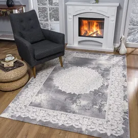 Sanat Teppich HARMONY hellgrau B/L: ca. 160x220 cm - Hellgrau