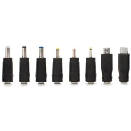 VELLEMAN UNIVERSAL-STECKER-SET - FÜR DC-STECKER 2.1 x 5.5 mm - 8-tlg.,