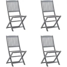 vidaXL Klappbare Gartenstühle 91 x 0 x 0 cm braun 4 St.