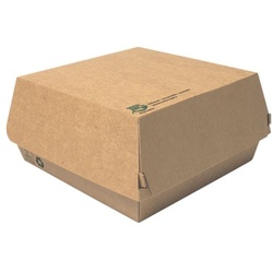 Papstar Burger-Boxen »pure 100% fair«, 25 Stück braun, 17x8.5x17 cm