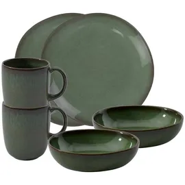 Villeroy & Boch like. by Villeroy & Boch Frühstücks-Set Lave vert - Trinken, Geschirr, Geschirr-Sets