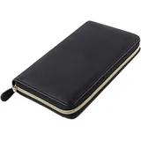 YYCFB Cash Budget Envelope Wallet System für Frauen, 12 Budget Sheets Envelopes, Binder Note für Budgetierung und Geld Sparen, Schwarz