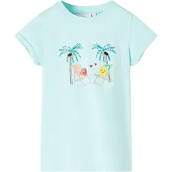 Kinder-T-Shirt Hellblau 116