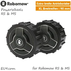 Original Robomow PowerWheels RS 2-Stk SET | Breitreifen f ̧r RS,MS,TS,RoboScooter,Lawnkeeper