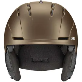 Uvex Stance Skihelm für Damen und Herren - individuelle Größenanpassung - optimierte Belüftung - Brown-Black matt