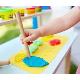 roba Play-Doh nachhaltiges Spielset 3D-Kreativmatte 12 Knetdosen FSC-Holzwerkzeuge
