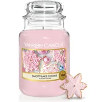 Yankee Candle Snowflake Cookie Duftkerze 623 g rosa