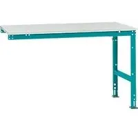 Manuflex Ansatztisch UNIVERSAL Standard, Tischplatte Kunststoff, 1500x1000, wasserblau