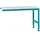 Manuflex Ansatztisch UNIVERSAL Standard, Tischplatte Kunststoff, 1500x1000, wasserblau