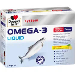 Doppelherz system OMEGA - 3 LIQUID 3X150 ml Flüssigkeit